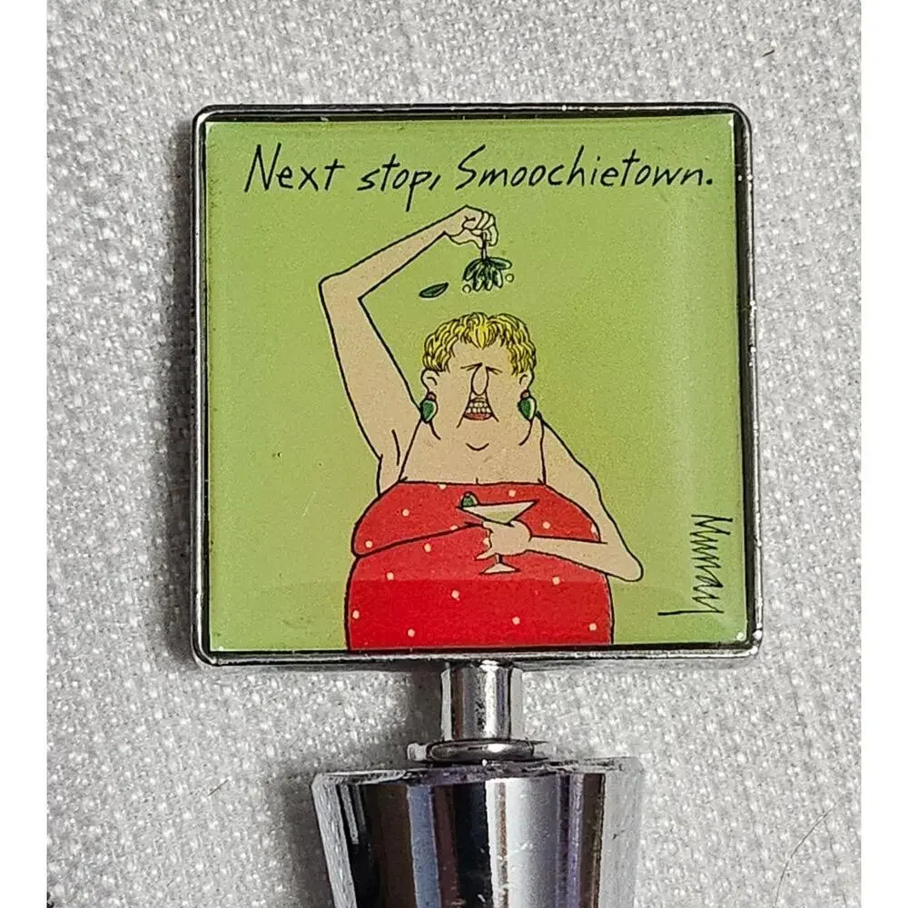 Murray Square Top Holliday‎ Graphic Designs Wine Bottle Stoppers Metal Pop Art